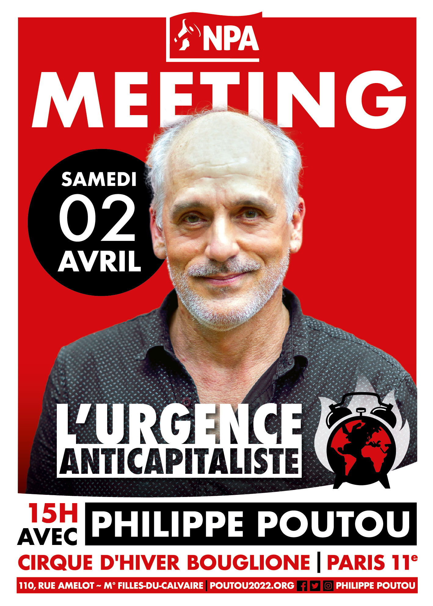 Paris - Réunion Publique Du NPA Avec Philippe Poutou | L’Anticapitaliste