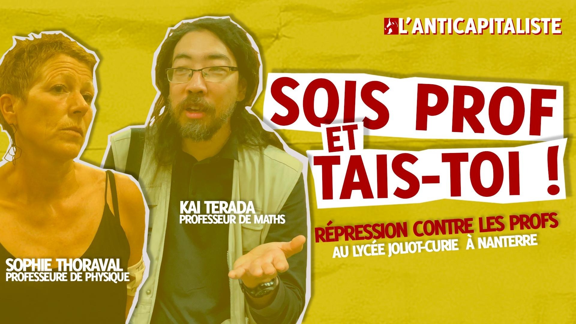 Éducation/répression : réintégration immédiate de Kai Terada ! |  L'Anticapitaliste