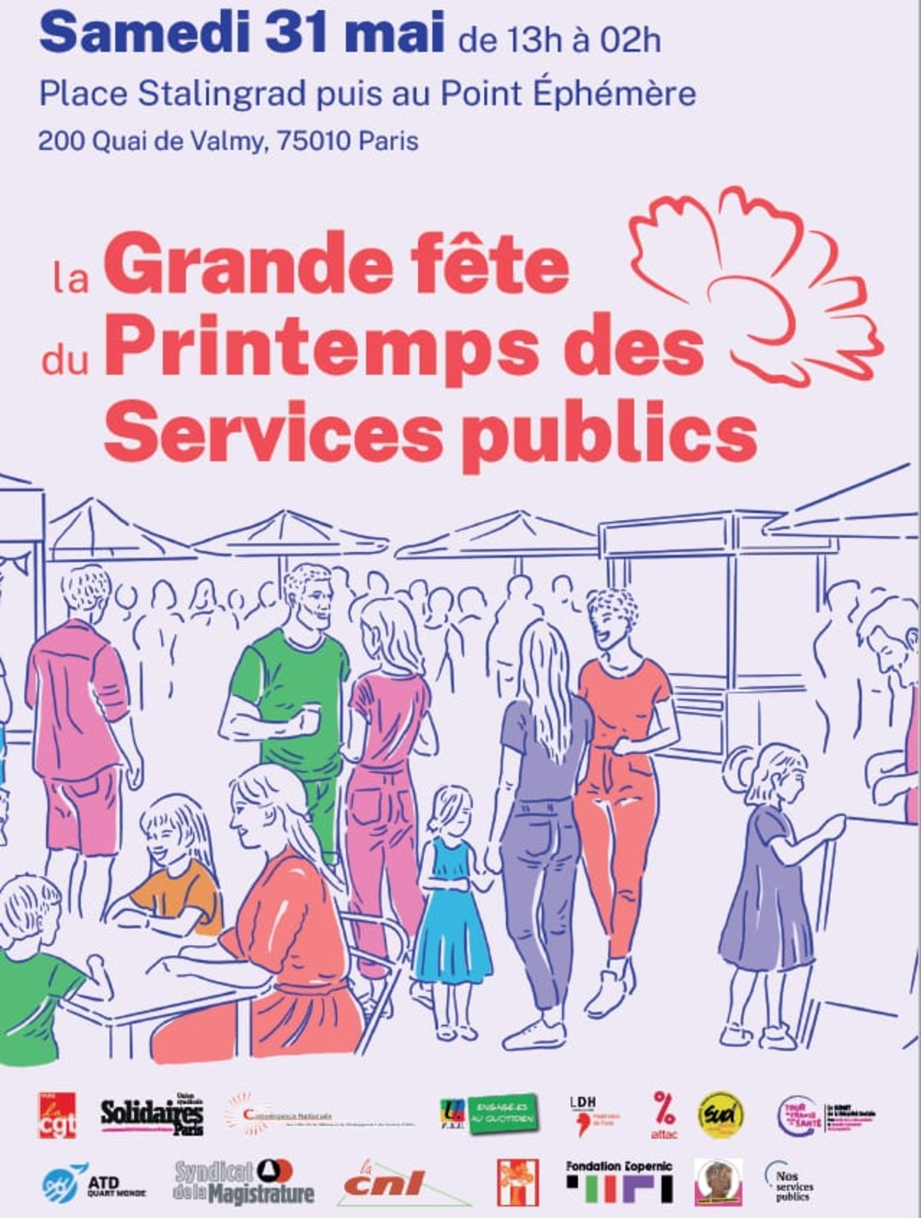 Grande fête du Printemps des services publics | L’Anticapitaliste
